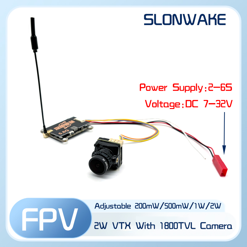 SLONWAKE 5.8G 56CH 2W transmit - Fpv Drone Receiver ulasan dan harga