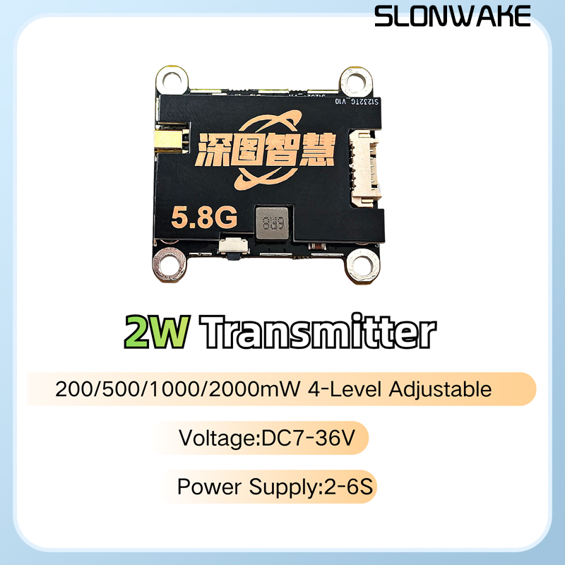 SLONWAKE 5.8G 56CH 2W transmit - Fpv Drone Receiver ulasan dan harga