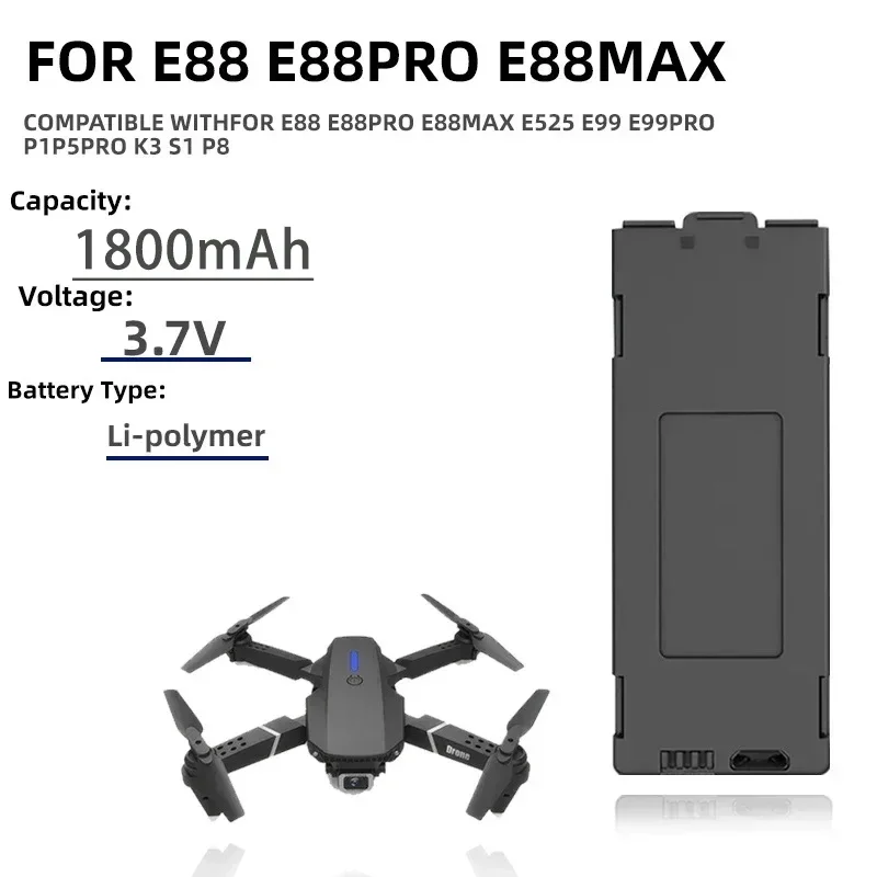 1-10pcs E99 Pro Drone Battery  - Eachine Drone E58 ulasan dan harga