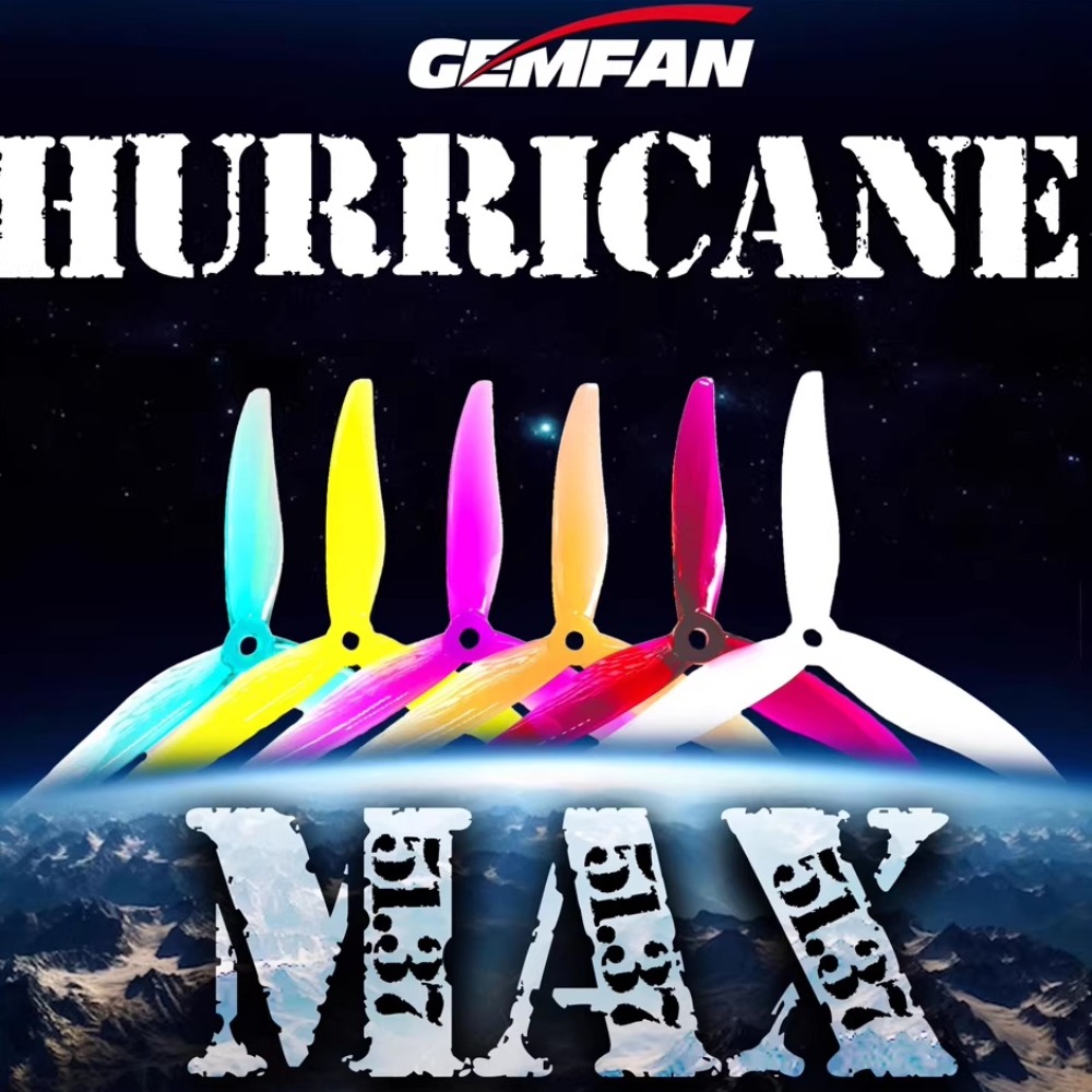 2Pairs Gemfan Hurricane 51377  - Fpv Drone Propeller ulasan dan harga